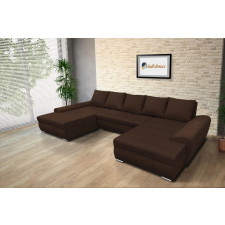  Wixy U Form Sötét mahagóni ágyazható ülőgarnitúra csábító 200x405cm méretben bútor