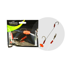 Wizard MONSTER SURFACE LIVEBAIT DOUBLE MONOBRAID RIG 6/0+8/0 SPECIMEN horgászkiegészítő