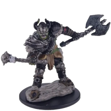 Wizk!ds Pathfinder Battles Half-Orc Male Barbarian prémium kalandjáték figura játékfigura