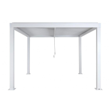 Wohnen Pergola 220x300x300 cm kerti pavilon 11 cm alumínium keret viharálló fehér kerti bútor