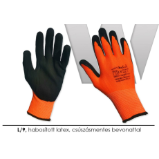 Wolker Kesztyű habosított, latex, csúszásmentes bevonattal, Art Master L/9
