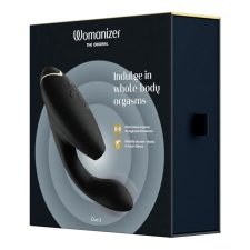 Womanizer Duo 2. vibrátor, léghullámos csiklóizgatóval (fekete) vibrátorok