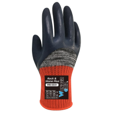 WONDER GRIP WG-333+ Munkavédelmi Kesztyű M/8 - Szürke/Piros (57914)