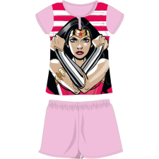  Wonder Woman nyári rövid ujjú gyerek pamut pizsama - jersey pizsama - világosrózsaszín - 104 gyerek hálóing, pizsama