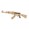 WoodCraft 3D fa mechanikus puzzle - AK47 géppisztoly