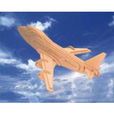 WoodCraft 3D fa mechanikus puzzle - Boeing repülő fajáték