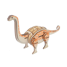 WoodCraft 3D fa mechanikus puzzle - Brontosaurus fajáték