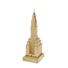 WoodCraft 3D fa mechanikus puzzle - Chrysler Building fajáték
