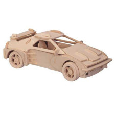 WoodCraft 3D fa mechanikus puzzle - kis Ferrari fajáték
