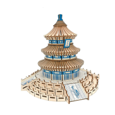 WoodCraft 3D fa mechanikus puzzle - Mennyország temploma fajáték