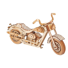 WoodCraft 3D fa mechanikus puzzle - motorkerékpár HD 1 fajáték