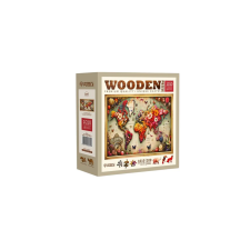  Wooden City 1010 db-os fa puzzle - Színes térkép (NB0805-XL) puzzle, kirakós