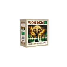 Wooden City 2000 db-os fa puzzle - Elefántok álmai (EX2000-0034-XXL) puzzle, kirakós