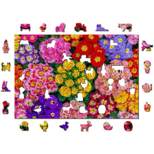 Wooden City Woden City Dřevěné puzzle Rozkvetlé květiny 2v1, 505 dílků eko puzzle, kirakós