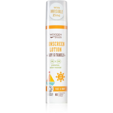 WoodenSpoon Baby & Family Napfény elleni védelem SPF 30 100 ml naptej, napolaj