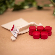 Woodestic Crokinole Mini Korong Készlet (6 szín) - Piros társasjáték