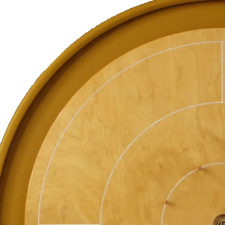 Woodestic Mini Crokinole Gold készlet - Gőzölt bükk , Borostyán társasjáték