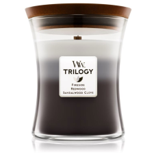  WOODWICK Trilogy Warm Woods Medium Candle 275 gramm (5038581054384) gyertya
