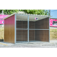  WOODY Kutya kennel, 3x2m alapterület, padozat nélkül szállítóbox, fekhely kutyáknak