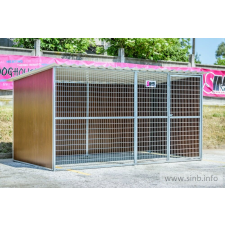 Woody WOODY Kutya kennel, 4x2m alapterület, padozat nélkül szállítóbox, fekhely kutyáknak