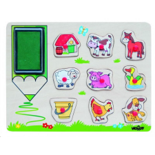 Woodyland Farm állatos fa nyomdaszett (91184) (91184) kreatív és készségfejlesztő