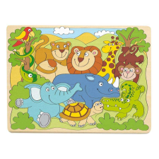 Woodyland Formakirakó fa puzzle - Afrika állatai-91930 puzzle, kirakós