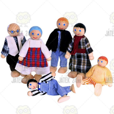 Woodyland Nagy család fa baba szett baba