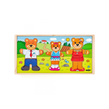 Woodyland Öltöztethető medvecsalád fa puzzle - Woodyland puzzle, kirakós