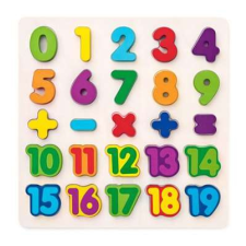 Woodyland Szám puzzle, fa kirakó - W90069 puzzle, kirakós