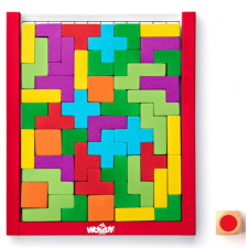 Woodyland Színes fa tetris kirakó játék - Woodyland oktatójáték