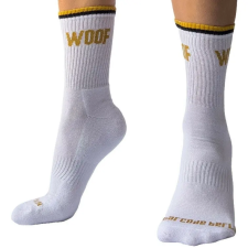  Woof Barcode – stílusos fehér zokni prémium kivitelben férfi zokni