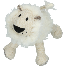 Wooly Luxury Fehér oroszlán kutyajáték plüss játék kutyáknak