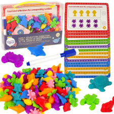 woopie Montessori számoló és színrendező készlet Tengeri Világ 111 darab oktatójáték