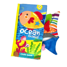 Woopie Óceáni állatok textil könyvecske készségfejlesztő