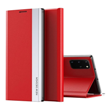 Wooze Apple iPhone 12 / 12 Pro oldalra nyíló tok piros tok és táska