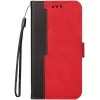 Wooze Apple iPhone 16 Pro Max, Oldalra nyíló tok, stand, kártyatartóval, kézpánttal, Wooze Colour Wallet, piros