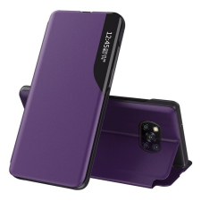 Wooze Apple Wooze FashionBook iPhone 16 oldalra nyíló tok, stand, lila tok és táska