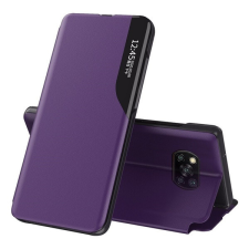Wooze Apple Wooze FashionBook iPhone 16 Pro oldalra nyíló tok, stand, lila tok és táska