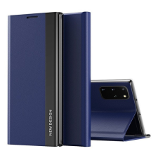 Wooze Apple Wooze Silver Line iPhone 16 Plus oldalra nyíló tok, stand, sötétkék tok és táska