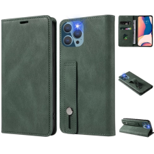 Wooze Business Plus oldalra nyíló tok iPhone 16 Pro Max sötétzöld tok és táska