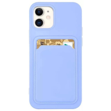 Wooze Card Slot szilikon tok kártyatartóval Apple iPhone 15 Pro Max világoskék tok és táska