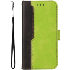 Wooze Colour Wallet oldalra nyíló tok stand kártyatartóval kézpánttal iPhone 14 Plus zöld tok és táska