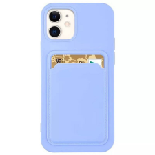 Wooze Huawei P30, Szilikon tok, kártyatartóval, Wooze Card Slot, világoskék tok és táska