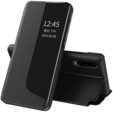 Wooze Huawei P40, Oldalra nyíló tok, stand, hívás mutatóval, Wooze FashionBook, fekete tok és táska