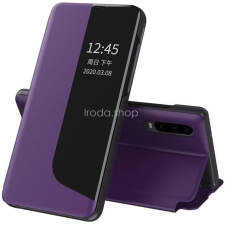 Wooze Huawei P40, Oldalra nyíló tok, stand, hívás mutatóval, Wooze FashionBook, lila tok és táska