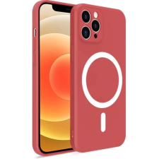 Wooze Magsafe Szilikon tok mágnes gyűrűvel iPhone 15 Pro Max rózsaszín tok és táska