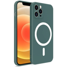 Wooze Magsafe Szilikon tok mágnes gyűrűvel iPhone 15 Pro Max zöld tok és táska
