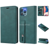 Wooze Oppo Reno8 Pro, Oldalra nyíló tok, stand, kártyatartóval, kézpánttal, Wooze Business Plus, zöld