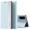 Wooze Samsung Galaxy A02 SM-A022F, Oldalra nyíló tok, stand, Wooze Silver Line, világoskék
