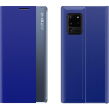 Wooze Samsung Galaxy A20 / A30 SM-A205F / A305F, Oldalra nyíló tok, stand, hívás mutatóval, vékony csíkban, Wooze Look Inside, kék tok és táska